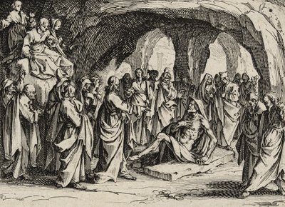 लाज़र का पुनरुत्थान, 1635 द्वारा जैक्स कैलोट