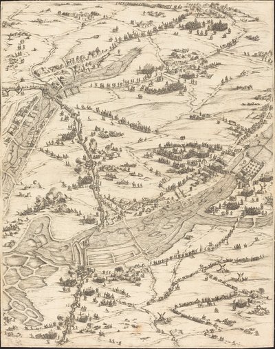 ला रोशेल की घेराबंदी [16 की प्लेट 7, सेट में 1952.8.97-112 शामिल है], 16281631। द्वारा जैक्स कैलोट