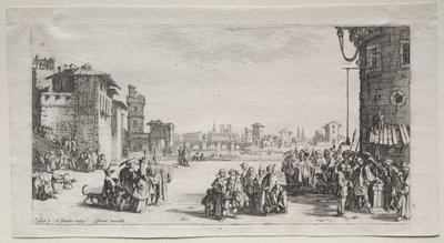 दास बाजार, 1629। द्वारा जैक्स कैलोट
