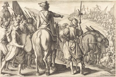मार्च पर सैनिक, सी. 1614. द्वारा जैक्स कैलोट