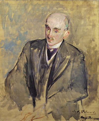 हेनरी बर्गसन (1859-1941) 1911 के चित्र के लिए अध्ययन द्वारा Jacques Emile Blanche