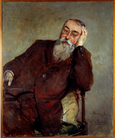 फ्रांसिस जैम्स (1868-1938) के चित्र के लिए अध्ययन फ्रांसीसी लेखक जैक्स एमिल (जैक्स-एमिल) ब्लैंच द्वारा पेंटिंग (1861-1942) 1917 सन। 1x0.81 मीटर रूएन, ललित कला संग्रहालय द्वारा जैक्स एमिल ब्लांच