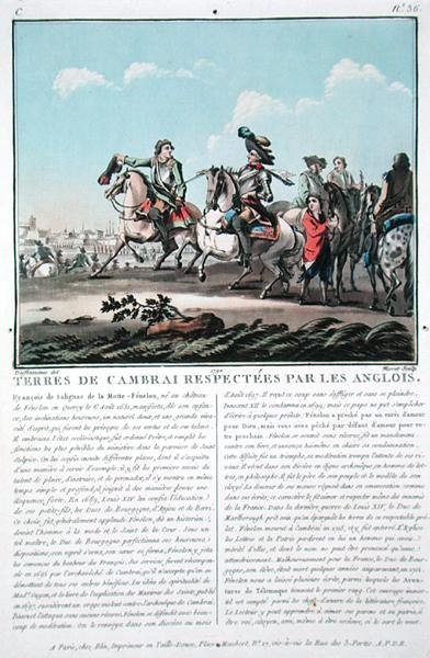 जीन बैप्टिस्ट मोरेट (fl.1790-1820) द्वारा उकेरी गई, कंबराई के क्षेत्रों का अंग्रेजी द्वारा सम्मान किया जाता है। द्वारा जैक्स फ्रेंकोइस जोसेफ (बाद) स्वेबाक