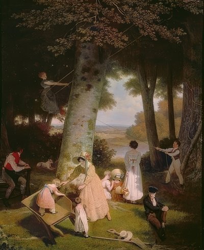 खेल का मैदान (La Place de Jeux)। 1830 द्वारा जैक्स लॉरेंट अगासे