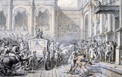 1805 टाउन हॉल में आगमन। द्वारा जैक्स लुई डेविड