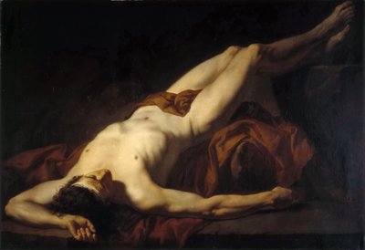 नर नग्न हेक्टर द्वारा Jacques Louis David