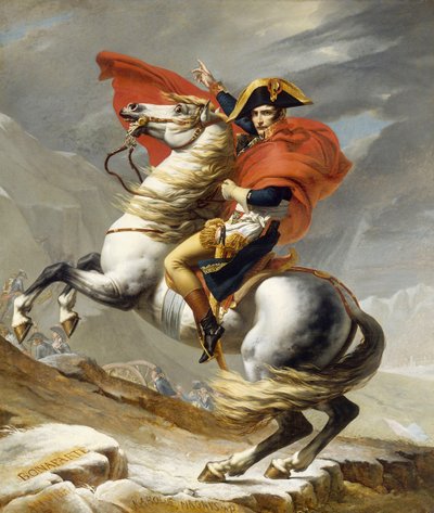 20 मई 1800 को नेपोलियन ने आल्प्स को पार किया द्वारा Jacques Louis David