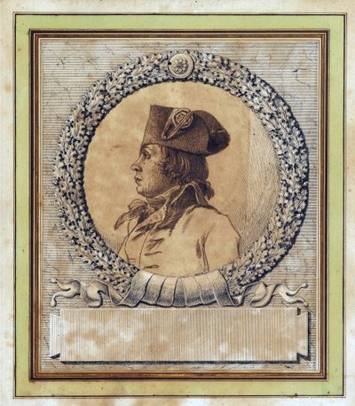 फिलिप फ्रेंकोइस जोसेफ ले बास - जैक्स लुई डेविड (1748-1825) द्वारा फिलिप-फ्रेंकोइस-जोसेफ ले बास (1764-1794) का पोर्ट्रेट, c. १७९३ - कागज पर कलम, ब्रश, भारतीय स्याही, डी १५,२ - निजी संग्रह द्वारा जैक्स लुई डेविड