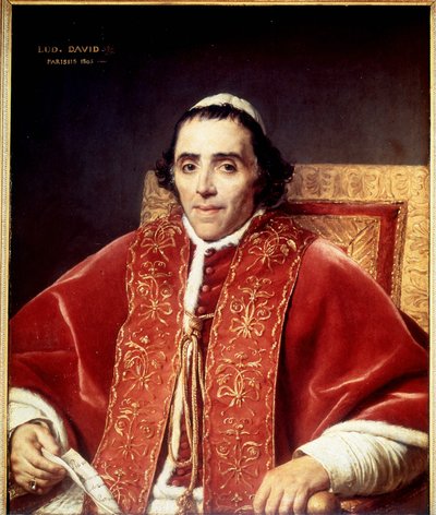 डेविड द्वारा पायस VII (1742 - 1823) का पोर्ट्रेट। 1805. वर्साय का संग्रहालय द्वारा जैक्स लुई डेविड