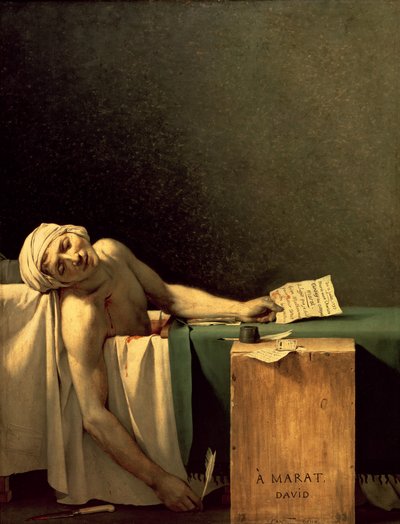 मरत की मौत द्वारा Jacques Louis David