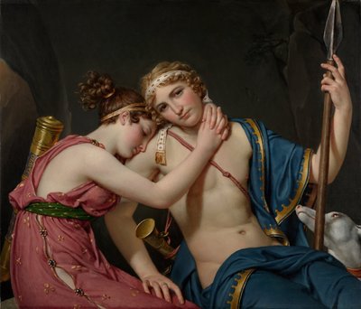 टेल्मैचस और यूचर्स की विदाई, 1818 द्वारा Jacques Louis David