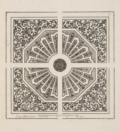 थिएटर डेस प्लान्स एट जार्डिनेज, पब. 1652 (उत्कीर्णन) से पार्टेरे के लिए डिज़ाइन द्वारा जैक्स मोलेट