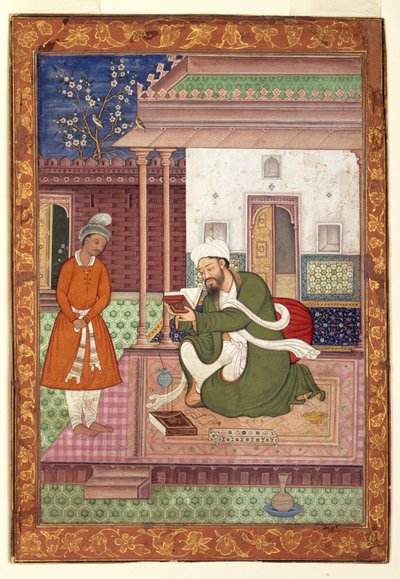 अपने शिष्य के साथ एक विद्वान व्यक्ति, c.1570 द्वारा जगजीवन