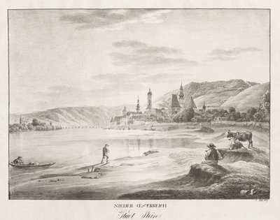 लोअर ऑस्ट्रिया, स्टीन शहर, 1819। द्वारा जैकब ऑल्ट