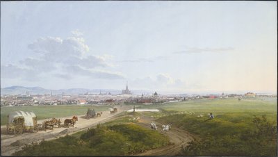 1817 में क्रॉस पर स्पिनर से वियना का दृश्य द्वारा Jakob Alt