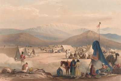 'दादुर में पड़ाव, बोलन दर्रे के प्रवेश द्वार के साथ' द्वारा जेम्स (बाद में) एटकिंसन