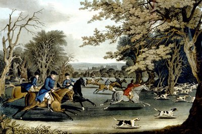 विंडसर पार्क में रॉयल हंट, मैथ्यू डबॉर्ग द्वारा उकेरा गया (fl.1813-20) 1829 (कलर लिथो) द्वारा जेम्स (बाद में) पोलार्ड