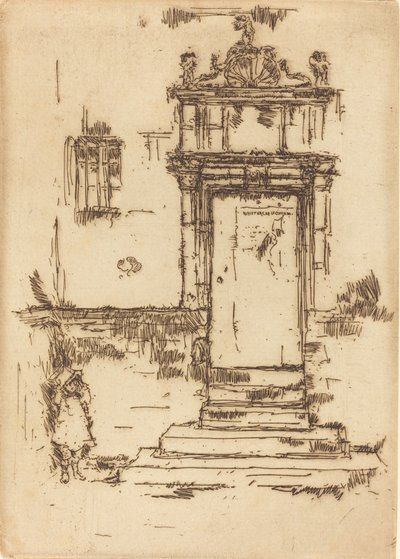 चैपल डोरवे, मॉन्ट्रेसर, 1888। द्वारा जेम्स एबॉट मैकनील व्हिस्लर