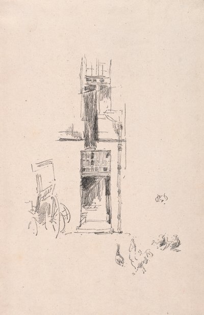 लंड और मुर्गियाँ, होटल कोल्बर्ट, 1891। द्वारा जेम्स एबॉट मैकनील व्हिस्लर