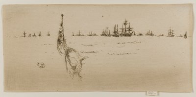 झंडा डुबोना, 1887। द्वारा जेम्स एबॉट मैकनील व्हिस्लर