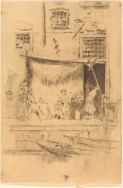 फल-स्टाल, 1880। द्वारा जेम्स एबॉट मैकनील व्हिस्लर