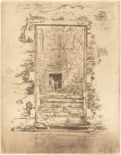 गार्डन, 1880। द्वारा जेम्स एबॉट मैकनील व्हिस्लर