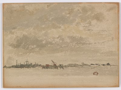 ग्रे और सिल्वर-पर्फ्लीट, 1881-1883। द्वारा जेम्स एबॉट मैकनील व्हिस्लर
