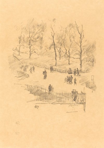 केंसिंग्टन गार्डन, 1896। द्वारा जेम्स एबॉट मैकनील व्हिस्लर