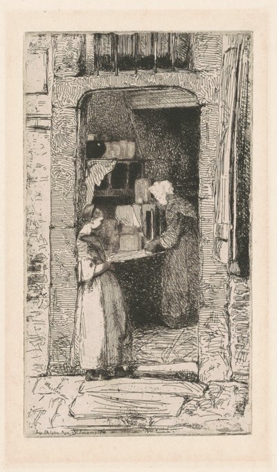 सरसों विक्रेता, 1858। द्वारा जेम्स एबॉट मैकनील व्हिस्लर