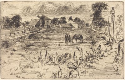 लैंडस्केप विथ द हॉर्स, 1859। द्वारा जेम्स एबॉट मैकनील व्हिस्लर