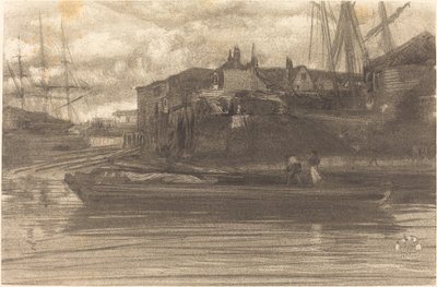 लाइमहाउस, 1878। द्वारा जेम्स एबॉट मैकनील व्हिस्लर