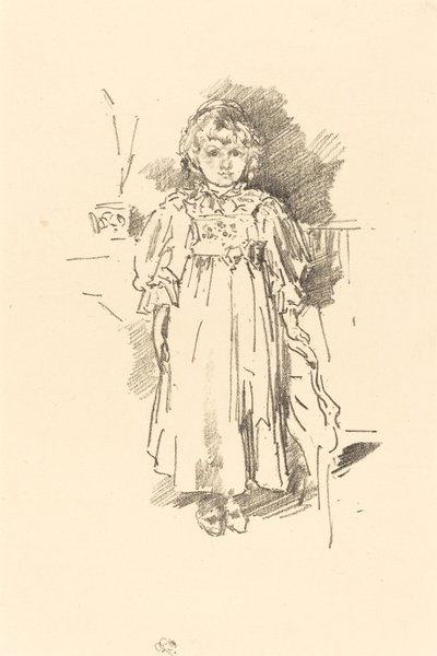 लिटिल एवलिन, 1896। द्वारा जेम्स एबॉट मैकनील व्हिस्लर