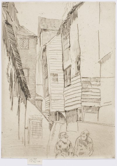 लिटिल स्मिथफ़ील्ड, c.1877 (कागज पर नक़्क़ाशी) द्वारा जेम्स एबॉट मैकनील व्हिस्लर