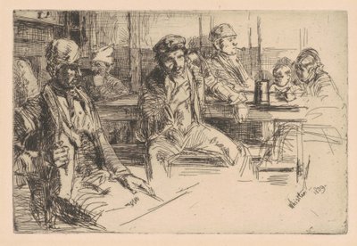 Longshoreman, 1859 (नक़्क़ाशी और सुखाया हुआ कागज पर) द्वारा जेम्स एबॉट मैकनील व्हिस्लर