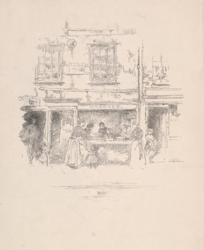 Maunders मछली की दुकान, चेल्सी, 1890। द्वारा जेम्स एबॉट मैकनील व्हिस्लर