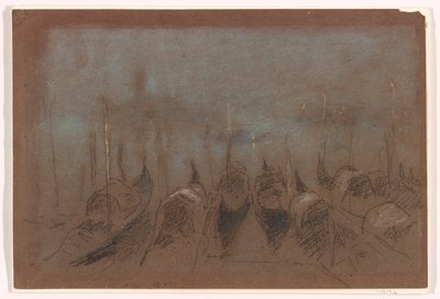 रात, सैन जियोर्जियो, 1880 (ग्रे-ब्राउन पेपर पर चाक) द्वारा जेम्स एबॉट मैकनील व्हिस्लर