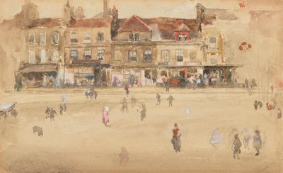 रेड एंड ब्राउन-होक्सटन, 1885-1886। द्वारा जेम्स एबॉट मैकनील व्हिस्लर
