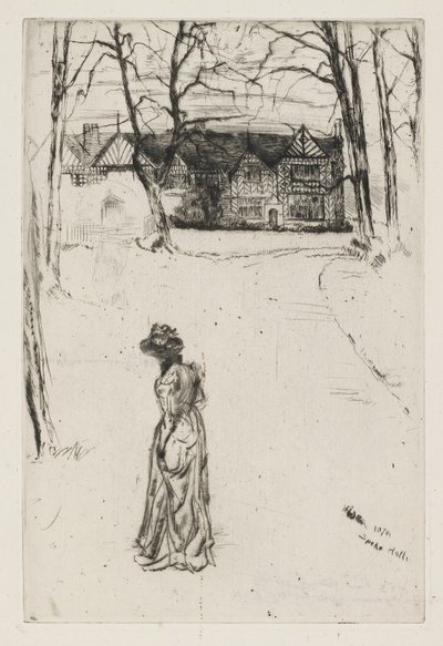स्पेक हॉल, नंबर 1, 1870 (कागज पर und drypoint नक़्क़ाशी) द्वारा जेम्स एबॉट मैकनील व्हिस्लर
