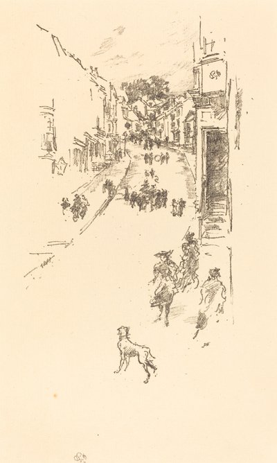 रविवार, लाइम रेजिस, 1895। द्वारा जेम्स एबॉट मैकनील व्हिस्लर