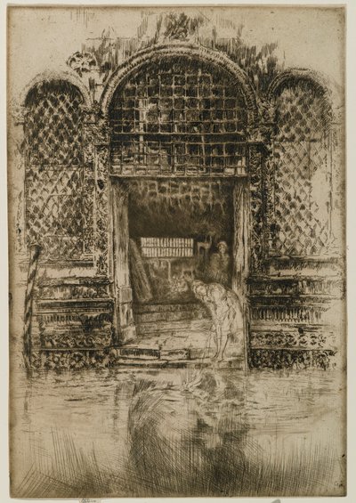 डोरवे, 1880 (कागज पर नक़्क़ाशी और ड्राईपॉइंट) द्वारा जेम्स एबॉट मैकनील व्हिस्लर