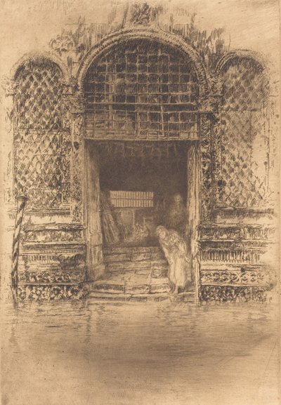 द डोरवे, 1880। द्वारा जेम्स एबॉट मैकनील व्हिस्लर