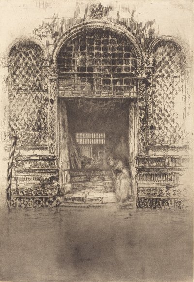 द डोरवे, 1880। द्वारा जेम्स एबॉट मैकनील व्हिस्लर