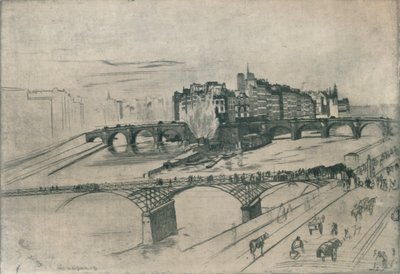 द आइल ऑफ द साइट, पेरिस, 1859, 1904 द्वारा जेम्स एबॉट मैकनील व्हिस्लर