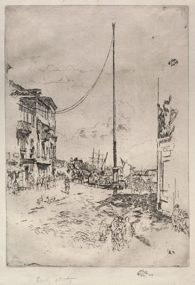 द लिटिल मस्त, 1880। द्वारा जेम्स एबॉट मैकनील व्हिस्लर