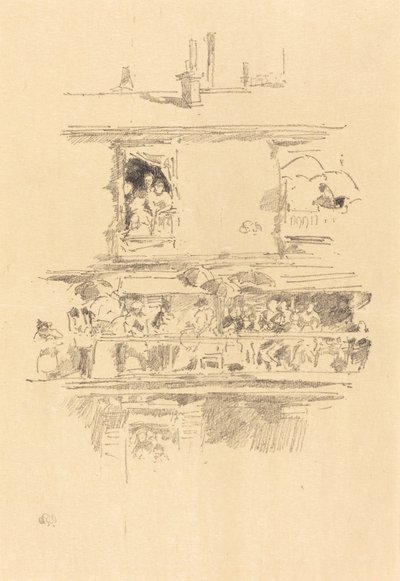 द लॉन्ग बालकनी, 1894। द्वारा जेम्स एबॉट मैकनील व्हिस्लर