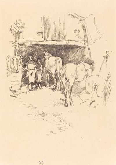 द स्मिथ्स यार्ड, 1895। द्वारा जेम्स एबॉट मैकनील व्हिस्लर