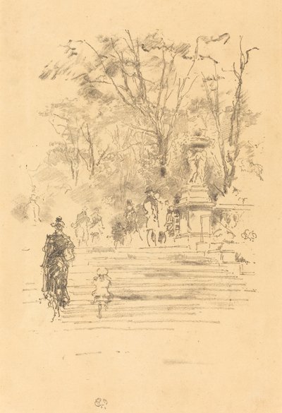 द स्टेप्स, लक्ज़मबर्ग, 1893। द्वारा जेम्स एबॉट मैकनील व्हिस्लर