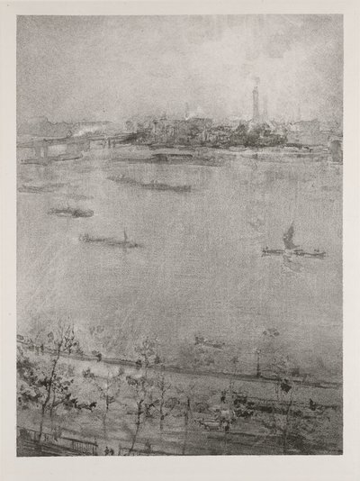 टेम्स, 1896 द्वारा जेम्स एबॉट मैकनील व्हिस्लर