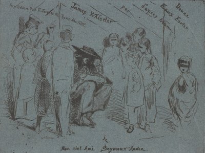 फ्रेंच सेट का शीर्षक पृष्ठ, 1858। द्वारा जेम्स एबॉट मैकनील व्हिस्लर