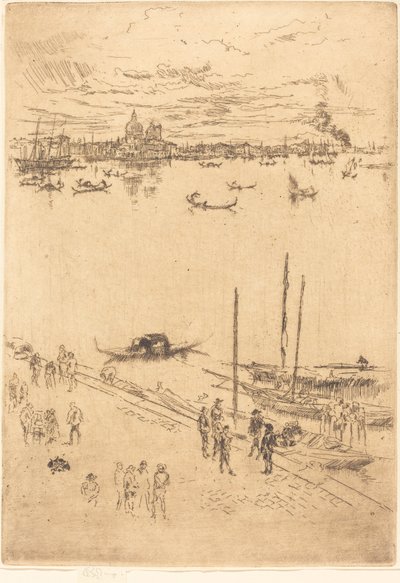 अपराइट वेनिस, 1879-1880। द्वारा जेम्स एबॉट मैकनील व्हिस्लर